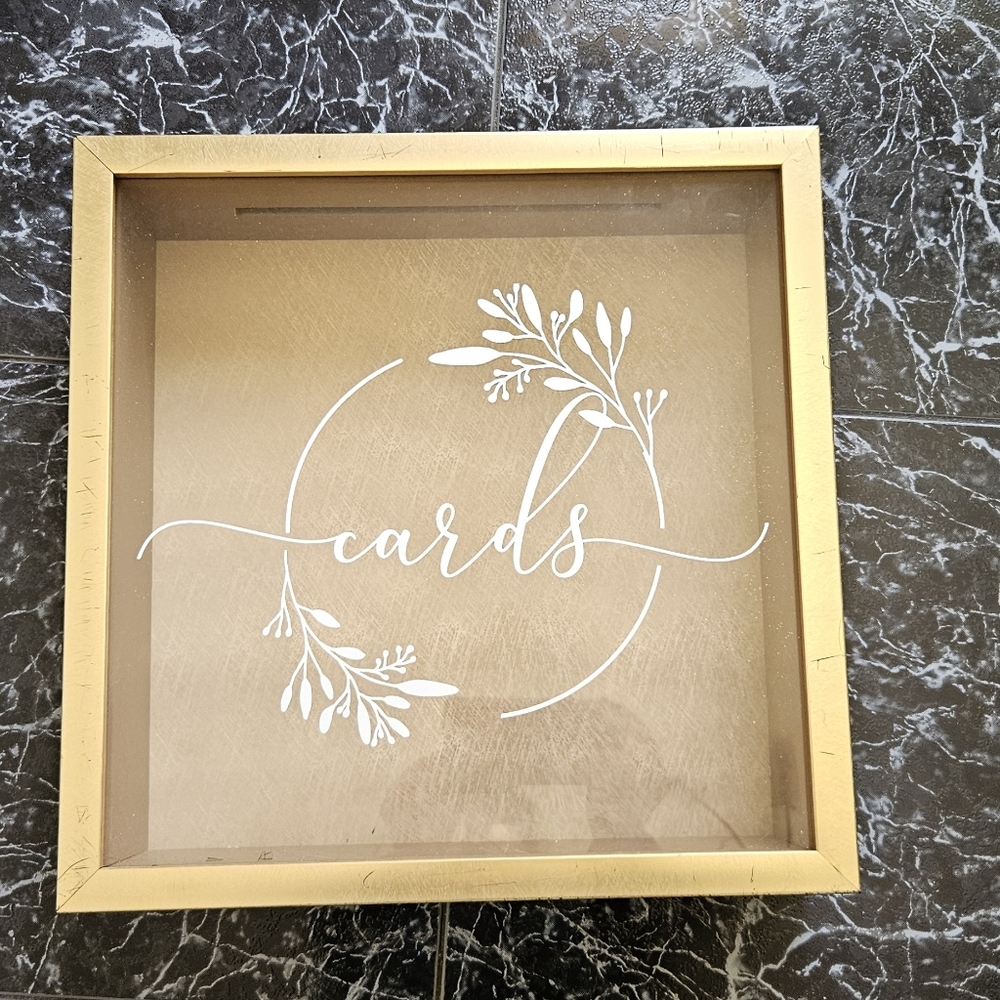 Cards box for envelopes on parties wedding 13.5x13.5